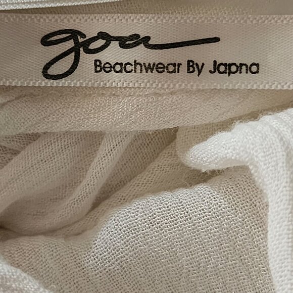 Goa by Japna White Eyelet Tie Front Beach Cover Cardigan - Picture 7 of 8